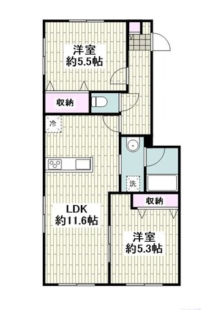 シェルブラン湘南の物件間取画像